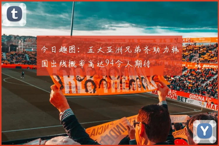 今日趣图：五大亚洲兄弟齐助力韩国出线概率高达94令人期待